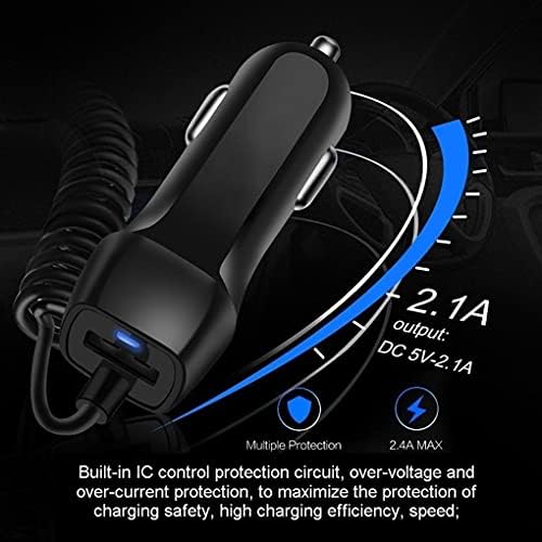 Enhanced Box Wave Car Charger for Spotify Car Thing – Dual USB Port with Integrated Cable for Fast Charging – Sleek Black Design – Perfect for Commuters and Road Trips – High-Speed Smart Chip Technology for Optimal Device Efficiency