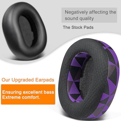 Ultimate Comfort Upgrade: SOULWIT High-Density Mesh Replacement Earpads for Steelseries Arctis Nova Pro Wireless Headphones – Enhanced Noise Isolation Foam Cushions for Immersive Sound Quality – Sleek Black Design
