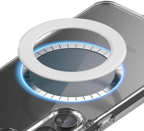 Sinjimoru for MagSafe Sticker, Magnetic Ring for Phone Case, Adaptor for MagSafe Magnet, 1000g Magnet Strength, Wireless Charging, M-Plate Black – Enhanced Compatibility and Speed