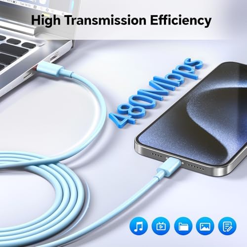 Revolutionary 3-Pack 20 W USB-C Fast Chargers with 10 FT Cables in Elegant Pink, Purple, and White – Ultimate Compatibility for i Phone 15/16 Pro/Max/Plus – Experience Lightning-Fast Charging and Stylish Convenience for All Your Power Needs