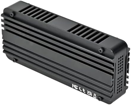 Silverstone MS12 Aluminum NVMe M.2 SSD Enclosure – 20 Gbps USB 3.2 Gen 2 x2 for Ultra-Fast Data Transfer, Sleek and Durable Design for Portable Storage Solutions, Perfect for Gamers and Professionals