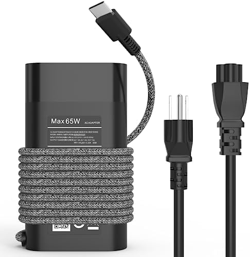 Reliable 65 W USB-C Power Adapter for HP Elite Book & ZBook – M52944-001 Fast Charging Solution with Advanced Safety Features, Ideal for Students and Professionals – Universal Compatibility for Effortless Back-to-School Preparedness and Creative Power Needs