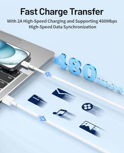 Enhance Your Driving Experience with the 3-Pack MFi Certified Car Play Cable for i Phone 15/16 Series – 6 FT Fast Charging & Durable USB-C Connection for Effortless Navigation and Hands-Free Communication