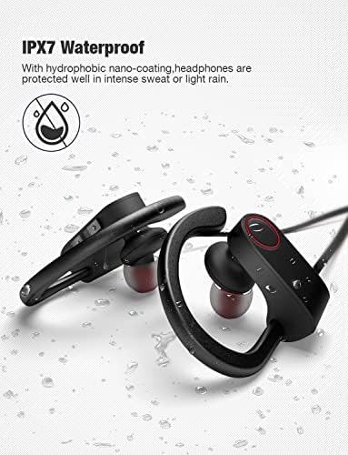 Otium Wireless Bluetooth Earbuds – IPX7 Waterproof Sports Headphones for Gym and Running, HD Stereo Sound with 15-Hour Battery Life, Sweatproof In-Ear Design, Enhanced Compatibility for Active Lifestyles