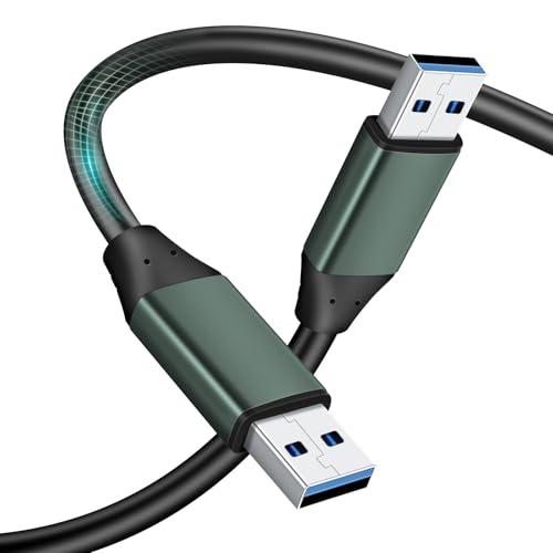 Kumiho 15 Ft USB 3.0 Male to Male Cable – Ultra-Fast 5 Gbps Data Transfer for Seamless Connectivity, Versatile Compatibility with Hard Drives and Laptops, Durable PVC Jacket for Long-Lasting Use, Flexible Setup Ideal for Home and Office