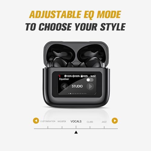 AI-Powered Language Translation Earbuds – Cutting-Edge Bluetooth 5.4 Wireless Headphones with Instant Multilingual Communication, Touch Control for Effortless Conversations, and Advanced Noise Cancellation for Enhanced Travel and Business Experiences – Ideal for Global Explorers and Professionals