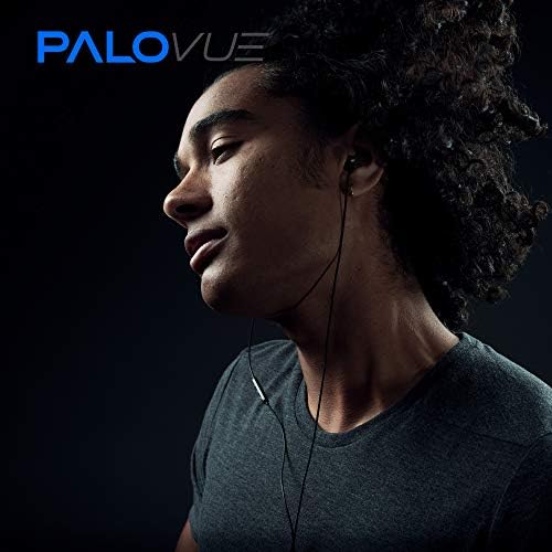 PALOVUE Lightning Magnetic Earbuds – MFi Certified In-Ear Headphones for i Phone 14, 13, 12, 11 Pro Max, X & i Pad – Premium Audio Quality & Hands-Free Microphone – Sleek Metallic Black Design for Ultimate Comfort and Style