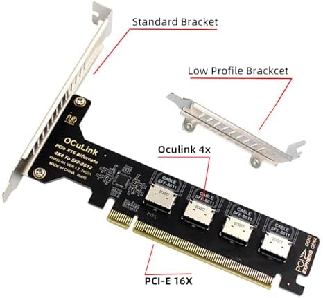 Elevate Your Computing Power: Cablecc SFF-8612 Oculink to M.2 NVMe PCIe SSD Enclosure Adapter for 2280 SSDs – Ultimate Speed and Compatibility Upgrade for Your Mainboard