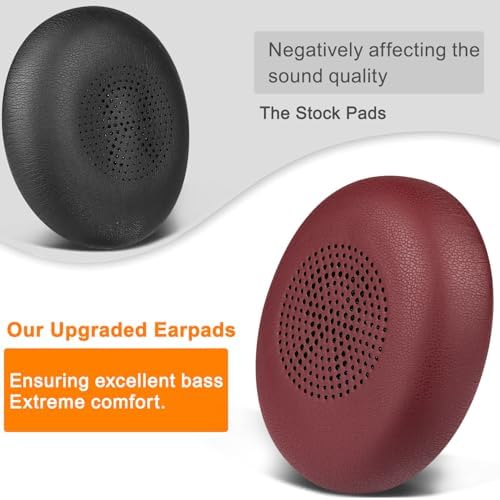 Premium SOULWIT Replacement Earpads for Jabra Evolve2 65 & 40 – Ultra-Comfort Protein Leather Cushions for Enhanced Sound Isolation and Longevity – Effortless Installation in Sleek Black Finish – Perfect On-Ear Headset Upgrade for Extended Listening and Productivity