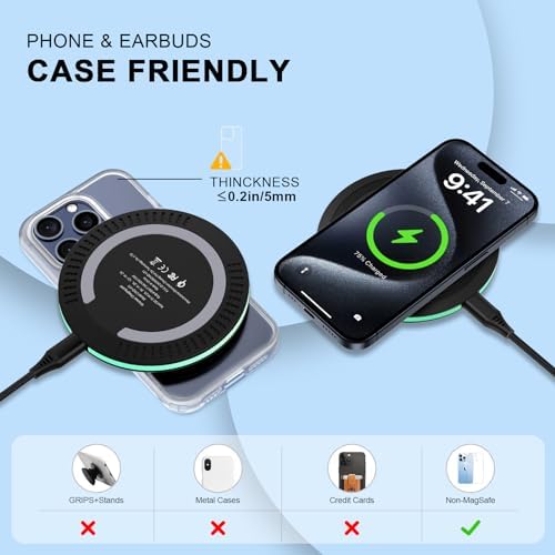 Ultra-Fast Wireless Charging Stand for Google Pixel 9 Series – Dual-Position Dock with QC Adapter for Pixel 9 Pro, 9 A, 8 Pro, Samsung Galaxy S25 Ultra, i Phone – Advanced 4 Modes & Smart Charging Guidance for Optimal Device Safety and Efficiency