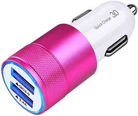 Rapid Charge Dual Port Car Charger – 30 W 5.4 A USB Adapter for Smartphones & Tablets – Universal Compatibility for i Phone, Samsung, LG & More – Compact Travel-Friendly Design with Overcharge Protection Features – Efficient Power Delivery for On-the-Go Charging