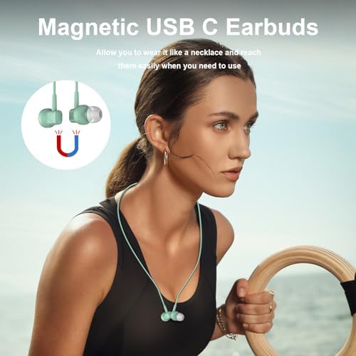 Elevate Your Sound Experience with COOYA Hi-Fi USB C Earbuds – Premium Wired Headphones Featuring Built-In Mic for Clear Communication and Audio Brilliance | Seamless Compatibility with Samsung Galaxy A16, S25 Ultra, A36, S24, S23 and Google Pixel 9, 8, 7 | Innovative Magnetic Type-C Connector for Effortless Use with i Phone 16 Pro Max, i Pad 10, 11, Air M2 & More | Ergonomically Designed In-Ear Fit for Ultimate Comfort and Immersive Sound | The Perfect Choice for Audiophiles and Professionals On-the-Go. Enjoy Rich Hi-Fi Stereo Sound, Effortless Hands-Free Calling, and a Lightweight Construction for Prolonged Use; Ideal for Daily Commutes, Business Calls, or Relaxation at Home. Engineered for Longevity with Premium Materials, These Earbuds Deliver Reliable Performance. Transform Your Audio Journey Today!