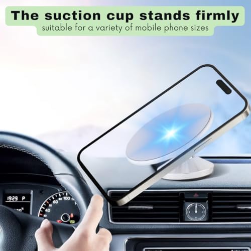 Sleek Silver Gym Magnetic Phone Holder – Dual Magnet Technology for Unmatched Grip, 360° Rotatable Design for Optimal Viewing Angles, Effortless Attachment to Metal Surfaces, Compatible with i Phone 12/13/14/15/16, Samsung & All Mag Safe Smartphones – Ultimate Portable Phone Mount for Distraction-Free Workouts