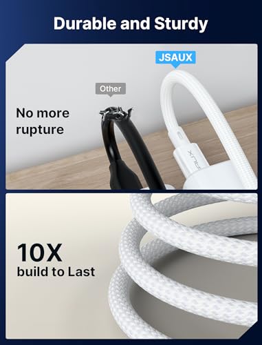 JSAUX Premium USB C to USB C 3.2 Gen 2 Cable – Lightning-Fast 20 Gbps Data Transfer, 100 W Power Delivery, 4 K Video Streaming – Versatile 3.3 FT Length for i Phone 15 Pro Max, Mac Book Pro/Air, Samsung Galaxy S24/S23, and Dell XPS – Optimize Your Digital Workflow and High-Performance Charging Solutions