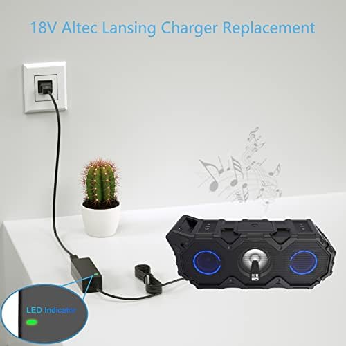 High-Performance 18 V AC Adapter Charger for Altec Lansing ROCKBOX XL & IMW Series Bluetooth Speakers – Reliable Power Supply for Optimal Sound Quality and Seamless Compatibility