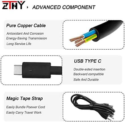 Upgrade Your Power: 45 W USB-C Laptop Charger for Dell XPS and Latitude Models – Fast, Reliable, and Compatible Replacement for Enhanced Performance – Safe Charging with Smart Protection Features – Ideal for Professionals and Students on the Go