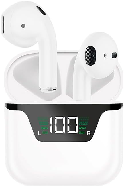 Elevate Your Audio Experience with Next-Gen Bluetooth 5.3 Wireless Earbuds – Experience Superior Bass Quality, Active Noise Cancellation for Clear Calls, and Real-Time LED Battery Feedback – Ideal for Fitness, Daily Travel, and Relaxation – Designed for Long-Lasting Comfort and Durability