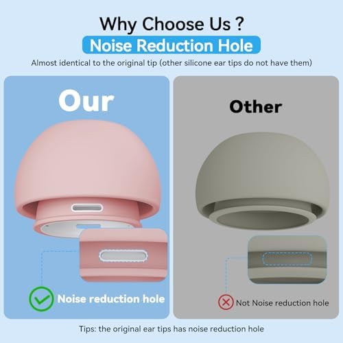Advanced Comfort Silicone Ear Tips for Air Pods Pro (1 st & 2 nd Gen) – 8-Pair Set with Noise Reduction Technology, Built-in Dust Protection, and USB-C Charging Case – Includes Essential Cleaning Kit for Optimal Performance – Available in Four Sizes for Customizable Fit and Superior Sound Quality