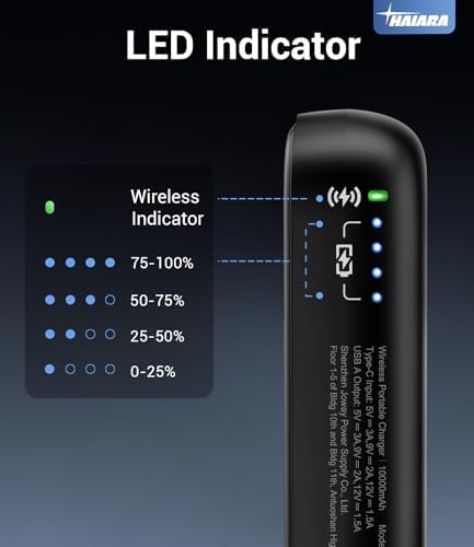 Magnetic Slim Power Bank for i Phone – 10,000 m Ah Ultra-Thin Wireless Charger with 20 W Fast Charging – Lightweight and Compact Design for Travel & Outdoor Use – Enhanced Compatibility with i Phone 16/15/14/13/12 Series – Reliable Safety Features with Dual LED Indicators – Perfect for Active Lifestyles and Daily Carry – Snap-On Convenience for Hassle-Free Charging