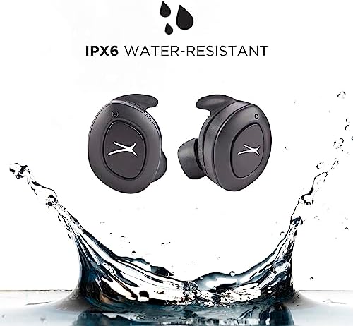 Altec Lansing True Evo+ Wireless Earbuds with 4-Hour Playtime and Portable Qi Charging Case – Seamless Bluetooth Access to Siri & Google Assistant – Waterproof Design for Active Lifestyles – Unmatched Comfort and Compatibility for Everyday Use