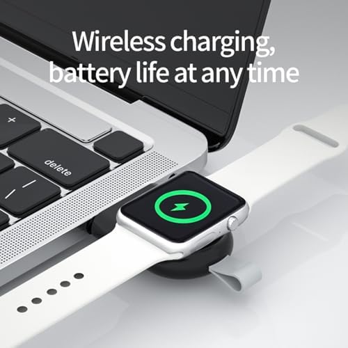 All-in-One 4-in-1 Wireless Charging Station with Adjustable Night Lamp – Magnetic Fast Charger for i Phone, Apple Watch Ultra & Air Pods – Compact Travel Solution for Enhanced Device Compatibility – Qi-Certified Charging Dock in Sleek White Finish