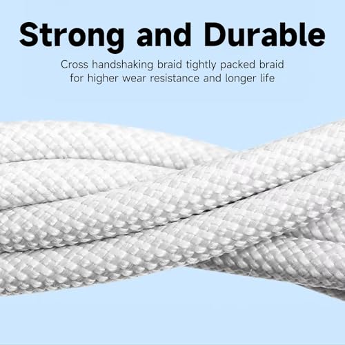 Ultra-Durable 10 ft USB A to USB C Cable Set – Fast Charging & High-Speed Data Transfer for i Phone 16, Air Pods Pro, i Pad, and Mac Book – Tangle-Free Design for Home and Office – Enhanced Car Play Compatibility for Travel Convenience