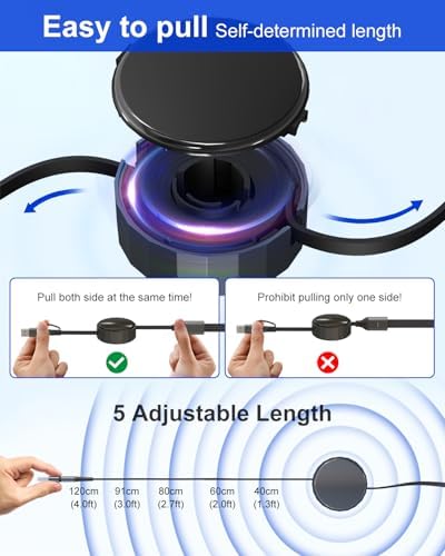 Ultimate 4-in-1 Retractable Charging Cable for Apple Watch – 100 W Fast Charging Solution with Lightning, Micro USB, Type C, and i Watch Ports for i Phone 16/15 & Galaxy Android – Compact, Tangle-Free Design for Effortless Portability and Versatile Power Management