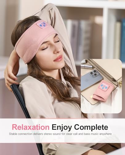 Perytong Wireless Bluetooth Sports Headband Headphones – Ultimate Comfort & Crystal-Clear Sound for Sleep, Yoga & Jogging – Perfect for Insomnia Relief, Meditation, and Easy Device Pairing