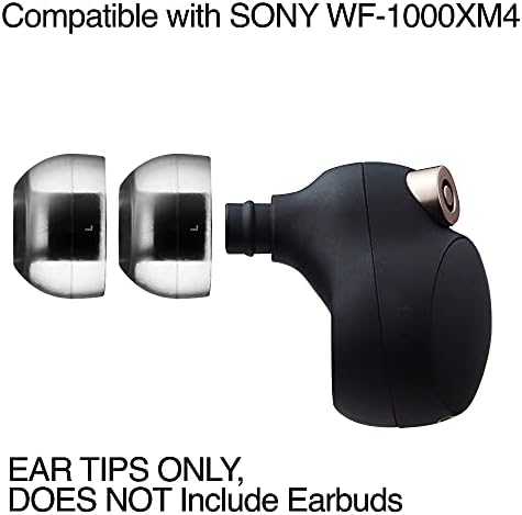 Upgrade Your Listening Experience with AZLA Crystal Standard (L) Earbud Tips – Premium Noise-Canceling Replacement for Wireless Headphones – Compatible with Shure, Sony, Beats, Sennheiser, Jabra, and JBL – Enhanced Comfort and Acoustic Clarity for Extended Use