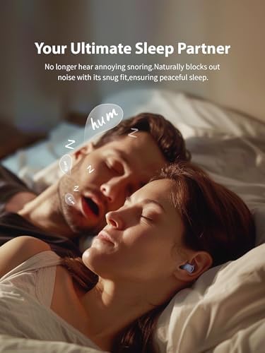 Ultimate Comfort Invisible Bluetooth Sleep Earbuds for Side Sleepers – Advanced Noise-Canceling Technology with Bluetooth 5.3 – Perfect for Meditation, Work, and Rest – Stylish Purple Design for Discreet Use and Enhanced Relaxation