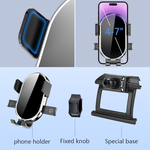 Premium Car Phone Holder for Honda Accord 2008-2012 EX-L V6 – Enhanced 360-Degree Rotation Dashboard Mount with Bar Display for Optimal Navigation and Hands-Free Convenience – Stylish Automotive Accessory for Seamless Integration and Easy Installation