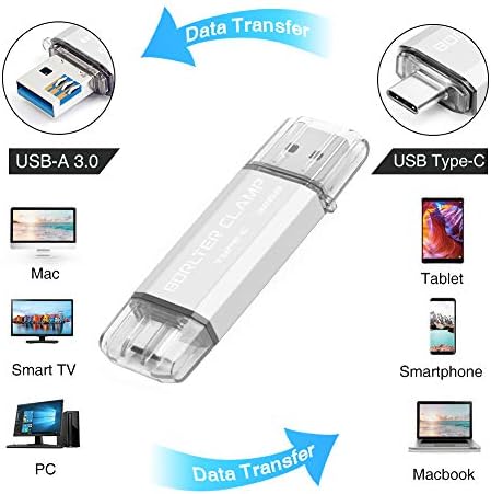 High-Speed 512 GB Dual Port USB 3.0 Type C Flash Drive – Versatile OTG Memory Stick for Android Smartphones & PCs, Compatible with Samsung Galaxy S10/S9/S8/Note 9, LG, Google Pixel – Compact & Stylish Red Design for Effortless File Transfers