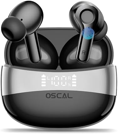 Cutting-Edge Bluetooth 5.4 Wireless Earbuds with Superior Hi-Fi Stereo Sound and Deep Bass – Advanced Noise-Cancellation for Crystal Clear Calls, 40-Hour Playtime, and IPX7 Waterproof for Ultimate Sports Performance – Seamlessly Compatible with Android & i Phone Devices