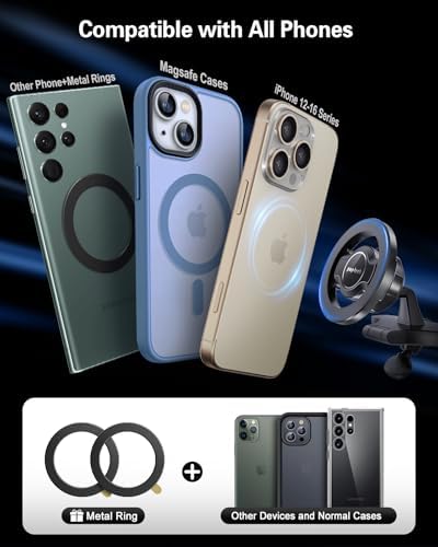 Revolutionize Your Driving Experience with the Pop-Tech Magnetic CD Slot Phone Holder – Advanced Mag Safe Compatibility for All Smartphones, Adjustable Cradle for Optimal Viewing Angles, Effortless Installation and Enhanced Stability for Hands-Free Navigation and Calls
