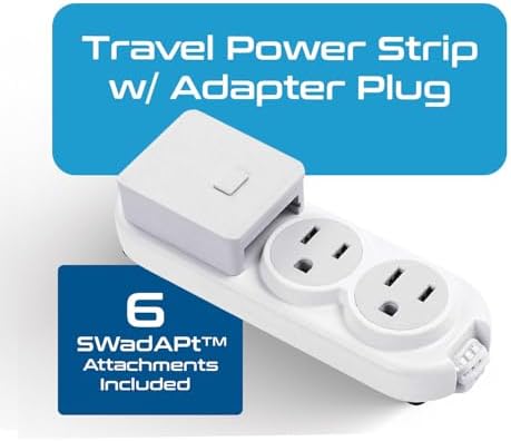 Compact Travel Power Adapter Set for Brazil, Peru & Chile – 20 W Dual USB & USB-C Charger with 2 USA Sockets – Fast Charging with Type C & N Attachments – Portable Plug Converter for Global Travelers – Stay Connected Anywhere
