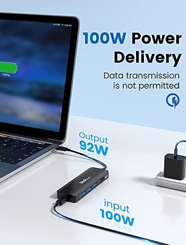Elevate Your Connectivity: Dockteck 7-in-1 USB C Hub with 4 K 60 Hz HDMI, Lightning-Fast Ethernet, and Advanced Power Delivery – Perfect for Mac Book Air/Pro M1 2020, i Pad Pro 2021, and i Pad mini 6 for Seamless Multitasking and Superior Performance