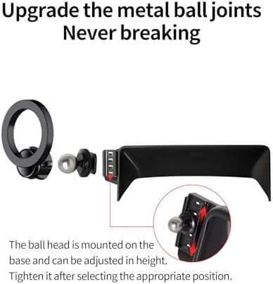 Maser Weller Premium Car Phone Holder for 2018-2022 Honda Accord: 360° Rotatable Mount with Mag Safe Compatibility – Secure Clip Design for Enhanced Safety and Convenience Without Blocking Air Vents – Ideal for 8-Inch Screens and Daily Use