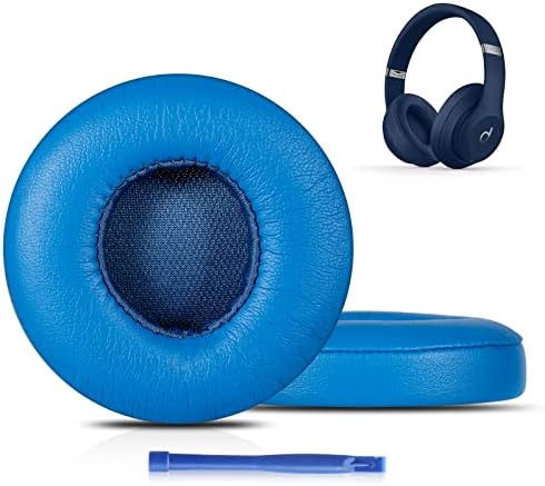 Damex Premium Thickened Replacement Ear Pads for Beats Solo 2/3 Wireless Headphones – Comfortable Red Earpads with Enhanced Sound Isolation and Easy Installation for Ultimate Listening Experience