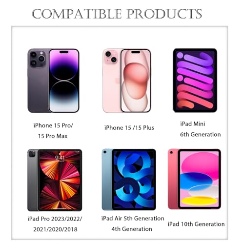 Premium 3.3 ft USB C Charging Cable for Apple Devices – Fast Charge Adapter for Apple TV Remotes, i Phone 15, and i Phone 15 Pro Max – Durable, Lightweight & Optimal Connectivity for Enhanced Entertainment Experience