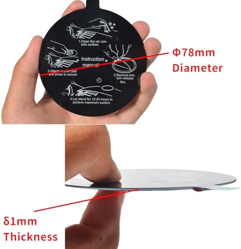 Universal 78 mm Dashboard Adhesive Pad Replacement Kit – 5-Piece Suction Mounting Solution for Phone & GPS – Enhanced Stability & Versatile Compatibility for Safer Driving Experience