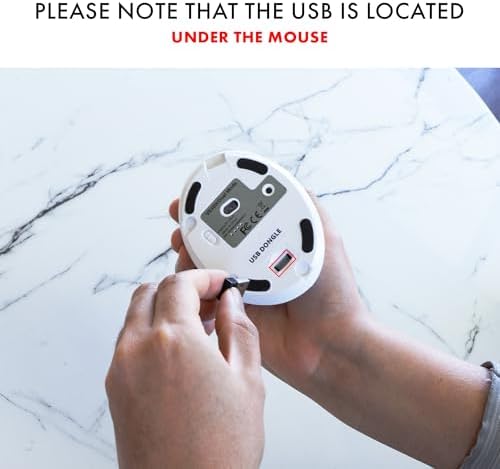 Elevate Your Comfort and Efficiency with the J-Tech Digital Wireless Ergonomic Mouse – Dual Mode Bluetooth & USB Connectivity, Rechargeable, Adjustable DPI Up to 3200 for Laptops, Desktops, PCs, and Macs – Sleek White Design for Modern Workspaces