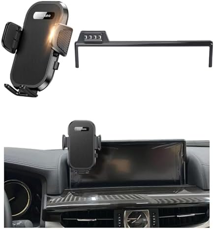 Premium 360° Adjustable Car Phone Mount for Lexus LX 570 (2016-2021) – Secure Cradle for 4-7 Inch Smartphones, Effortless Quick-Release Feature, Enhanced Stability for Safe Driving and Hands-Free Navigation – Essential Auto Accessory for Modern Drivers