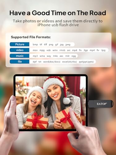 512 GB USB Flash Drive for i Phone & i Pad – Effortless Photo and Video Backup, Multi-Compatible Storage Solution for Android and PC, Plug & Play Convenience, High-Speed Data Transfer, Stylish Dark Gray Design – Your Ultimate Memory Management Accessory