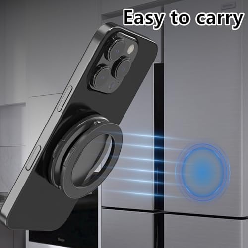 Magnetic Gym Phone Mount for Active Lifestyles – Foldable Arm Holder Compatible with Mag Safe i Phone 12-16 Series & Android Devices with Metal Ring – Secure Workout Companion for Hands-Free Access to Fitness Apps and Music