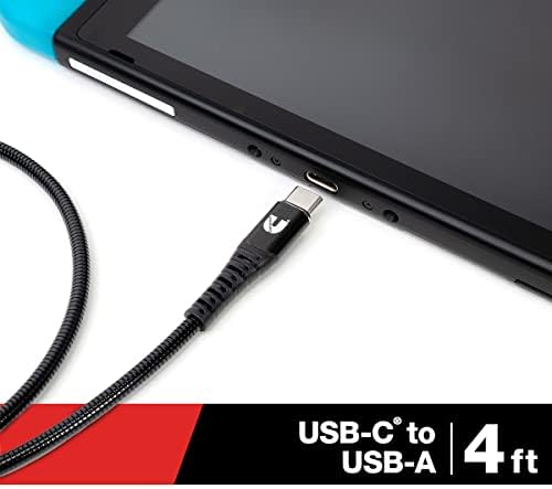 Cummins 8 ft Metal Braided Type C Charger Cord – Durable Android Compatible USB Cable for High-Speed Charging and Ultimate Flexibility
