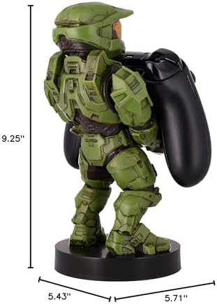 Exquisite Gaming: Halo: Master Chief – Mobile Phone & Gaming Controller Holder, Device Stand, Cable Guys, Xbox Licensed Figure, Green – Enhanced Compatibility and Speed