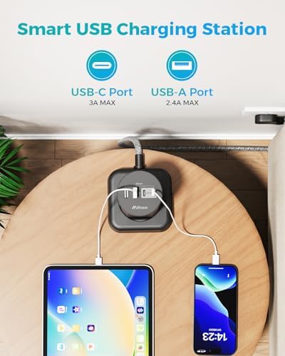 High-Performance Surge Protector Power Strip Tower with 12 AC Outlets and 4 USB Fast Charging Ports – 10 FT Extension Cord for Ultimate Flexibility, Ideal for Home, Office, and Dorm Room Essentials – Space-Saving Design with Advanced Surge Protection