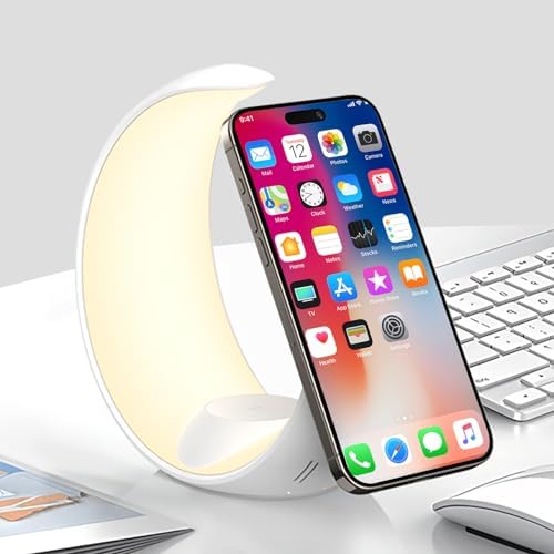 Revolutionary 3-in-1 Wireless Charger with Magnetic Alignment for i Phone, Apple Watch & Air Pods – Fast Charging Dock with Adjustable LED Light for Enhanced Charging Experience and Sleek Design