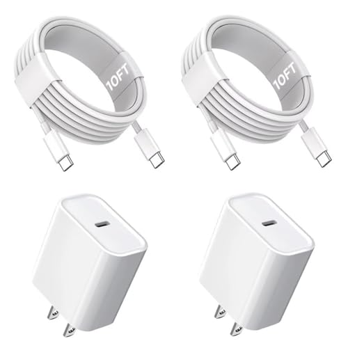 Enhanced Speed and Versatility: Dual-Pack Fast Charging i Phone Charger with 6 FT USB-C to Lightning Cable – Compatible with i Phone 14 Pro Max, 14 Plus, 13 Pro, 12 Mini, 11, XS, XR, X & i Pad – Efficient Power Delivery for Home and Travel