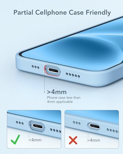 Ultra-Compact 5000 m Ah Power Bank for i Phone 16/15 & Samsung Galaxy S24 – 20 W PD Fast Charging Mini Charger for On-the-Go Efficiency, Pocket-Sized Battery Pack with USB-C Connectivity for Rapid Recharges and Enhanced Compatibility – Perfect for Travel and Everyday Use